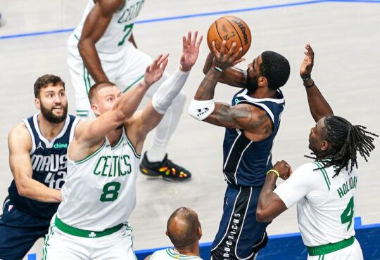 Kristaps Potzingis, Boston Celtics, Dallas Mavericks, Kyrie Irving, NBA