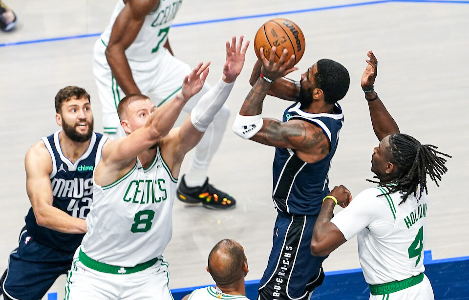 Kristaps Potzingis, Boston Celtics, Dallas Mavericks, Kyrie Irving, NBA