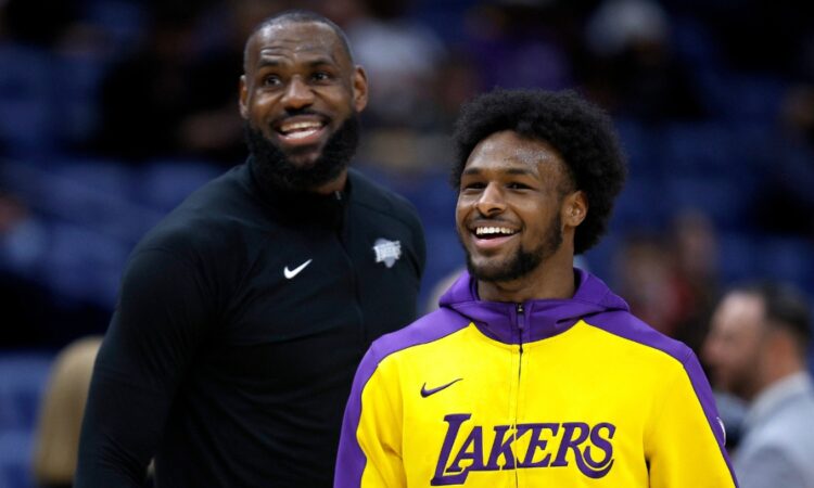 Bronny James, LeBron James, Los Angeles Lakers, NBA