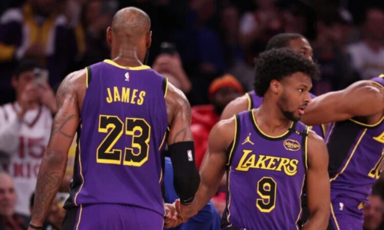 Bronny James, LeBron James, Los Angeles Lakers, NBA