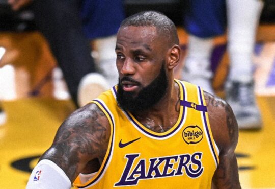 NBA legend LeBron James of the Los Angeles Lakers