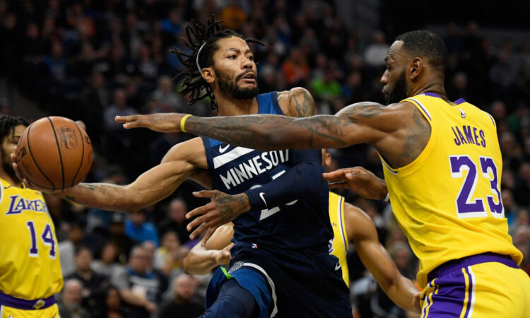LeBron James, Los Angeles Lakers, Derrick Rose, NBA, Chicago Bulls