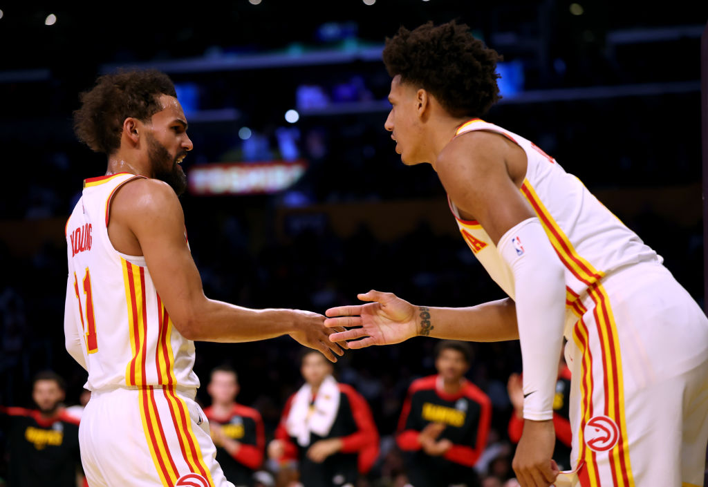 Trae Young, Jalen Johnson, Atlanta Hawks, NBA