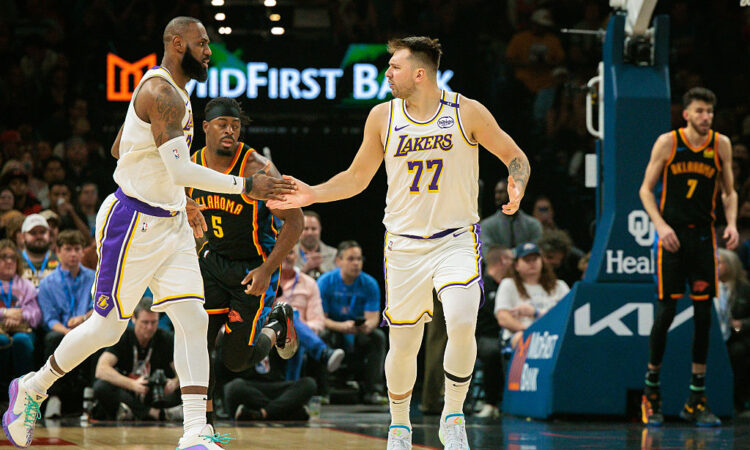 LeBron James, Luka Dončić, Los Angeles Lakers, NBA