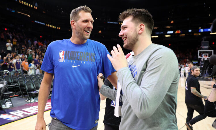 Luka Dončić, Dirk Nowitzki, Dallas Mavericks, NBA
