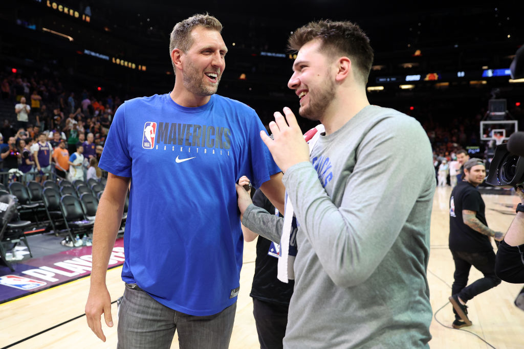 Luka Dončić, Dirk Nowitzki, Dallas Mavericks, NBA