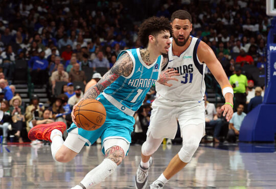 NBA Trade Idea Sends LaMelo Ball To Mavericks, Klay Thompson To Lakers, Rui Hachimura To Hornets