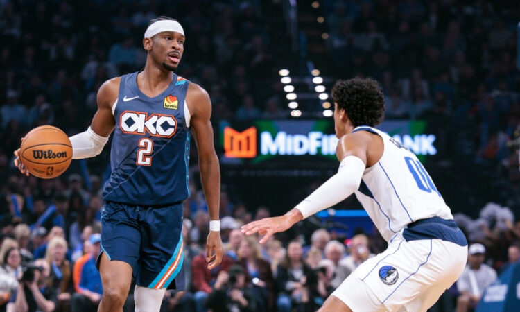 Shai Gilgeous-Alexander, Oklahoma City Thunder, Dallas Mavericks, NBA, Max Christie