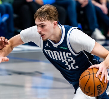 NBA: Cooper Flagg drives to the rim for the Dallas Mavericks against the Philadelphia 76ers at American Airlines Center
