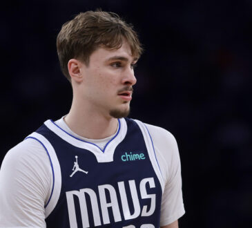 NBA: Cooper Flagg handles the ball for the Dallas Mavericks against the New York Knicks at Madison Square Garden