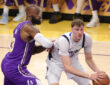 NBA: LeBron James guards Cooper Flagg during the NBA Cup game between the Dallas Mavericks and Los Angeles Lakers at Crypto.com Arena