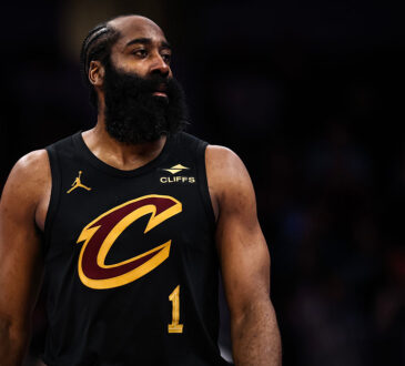 NBA guard James Harden of the Cleveland Cavaliers