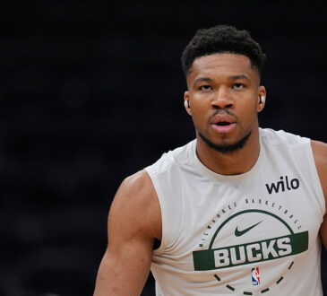 NBA star Giannis Antetokounmpo of the Milwaukee Bucks