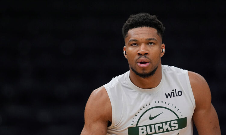 NBA star Giannis Antetokounmpo of the Milwaukee Bucks