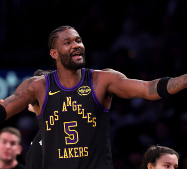 NBA center Deandre Ayton of the Los Angeles Lakers
