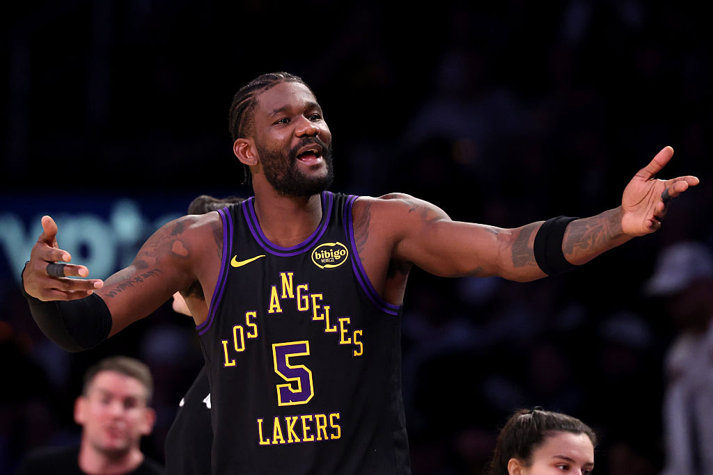 NBA center Deandre Ayton of the Los Angeles Lakers