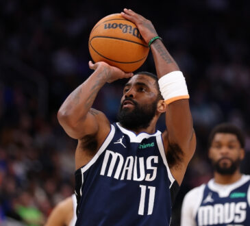 NBA: Kyrie Irving plays for the Dallas Mavericks against the Detroit Pistons at Little Caesars Arena.