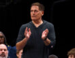 NBA: Mark Cuban watches the second half of the Dallas Mavericks’ game against the Portland Trail Blazers at American Airlines Center.