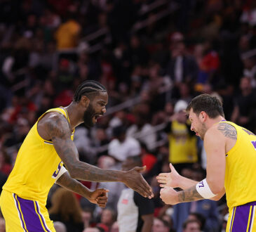 Los Angeles Lakers stars Deandre Ayton and Luka Dončić