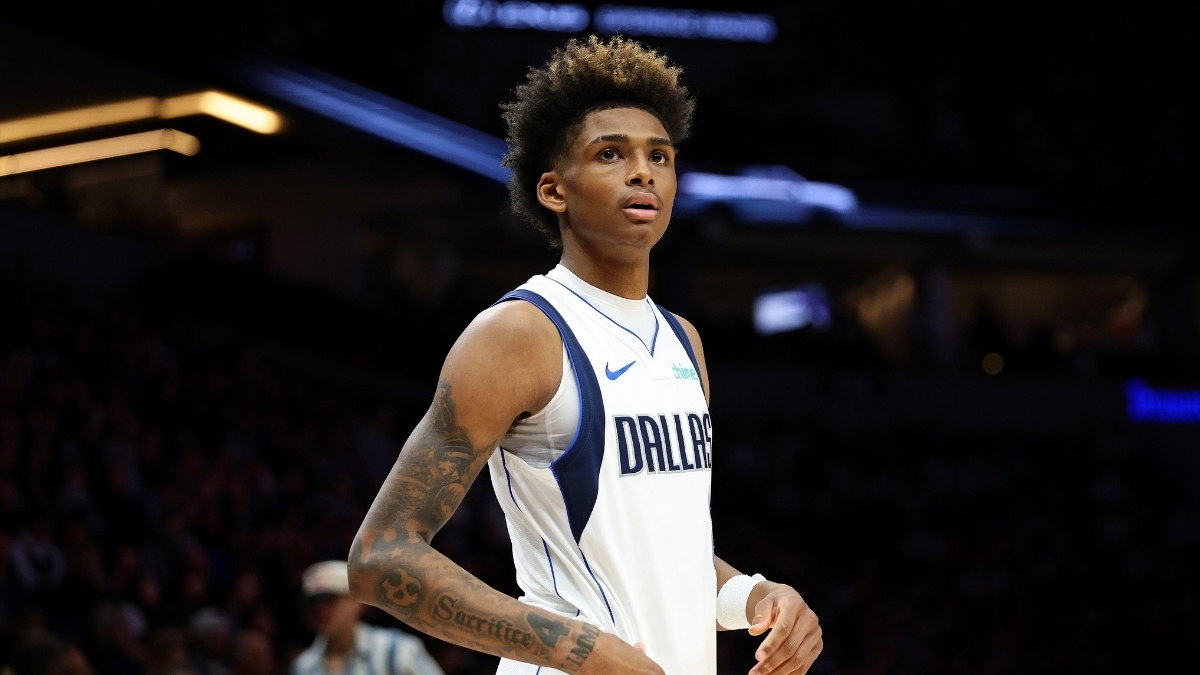 NBA: AJ Johnson looks on during the second quarter at Target Center as the Dallas Mavericks face the Minnesota Timberwolves.