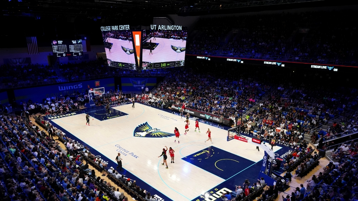 General view of College Park Center during the Dallas Wings vs. Indiana Fever game on Sept. 1, 2024.