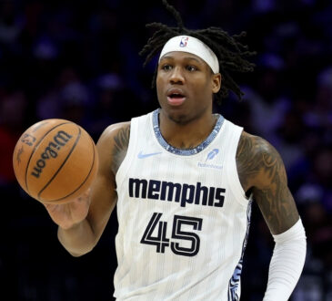 GG Jackson #45 of the Memphis Grizzlies in action against the Philadelphia 76ers at Xfinity Mobile Arena on March 10, 2026.