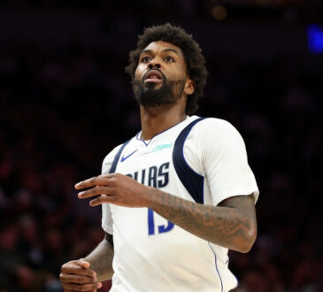 NBA: Naji Marshall looks on during the fourth quarter at Target Center as the Dallas Mavericks face the Minnesota Timberwolves.