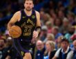 Luka Doncic #77 of the Los Angeles Lakers brings the ball up the court during a game against the Oklahoma City Thunder at Paycom Center on April 2, 2026.