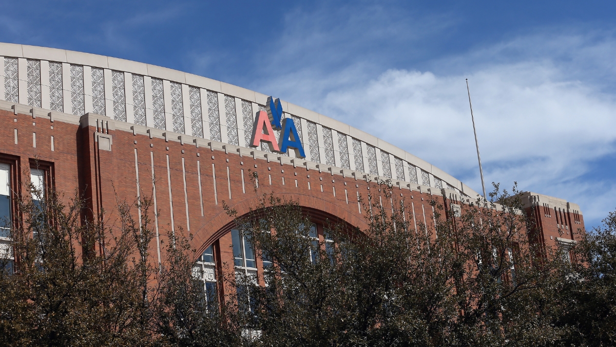 Exterior view of the American Airlines Center in Dallas, Texas