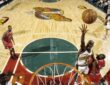 Seattle SuperSonics guard Gary Payton #20 lays the ball up against Michael Jordan and the Chicago Bulls during the 1996 NBA Finals at KeyArena.