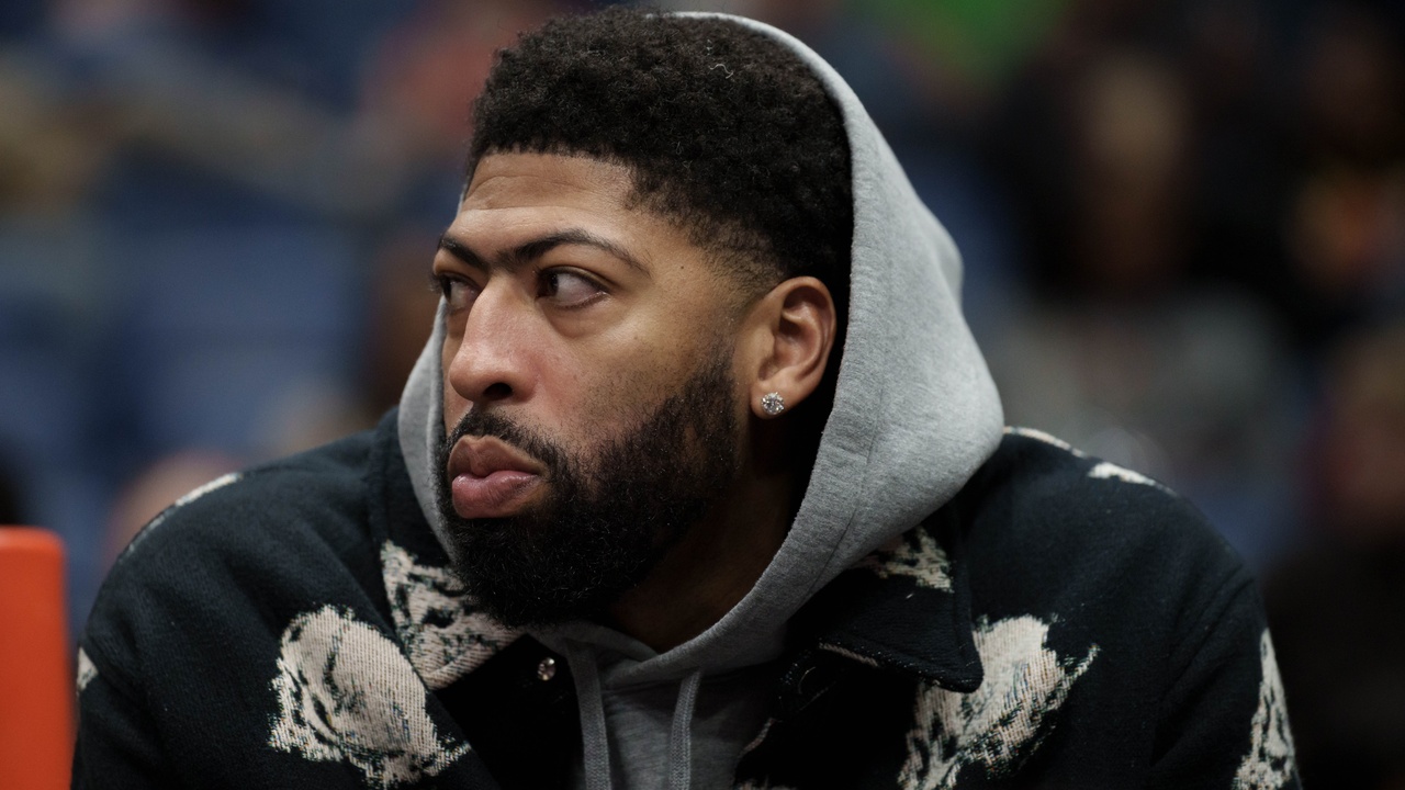 Washington Wizards forward Anthony Davis #23 watches during the first half against his former team, the New Orleans Pelicans, at Smoothie King Center.