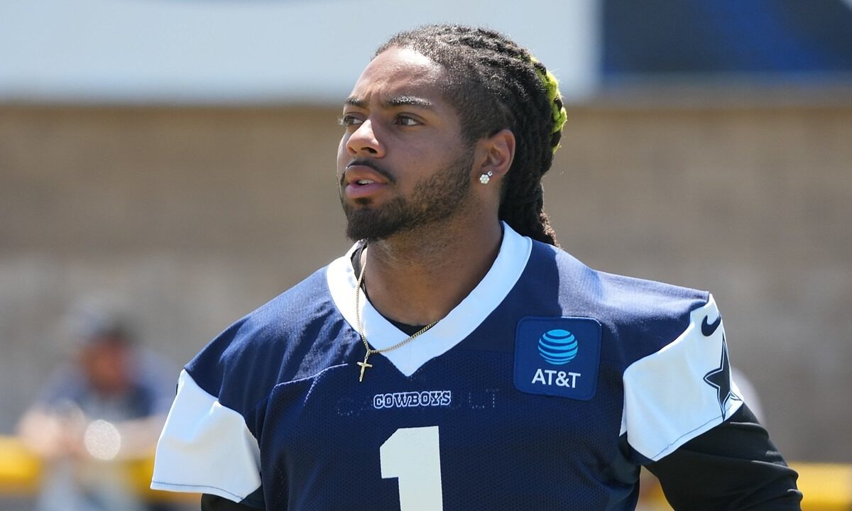 Cowboys safety P.J. Locke looks on during a training camp practice.