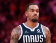 Dallas Mavericks forward P.J. Washington (25) looks on against the Miami Heat during the fourth quarter at Kaseya Center on Oct. 26, 2026.